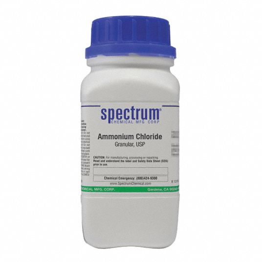 Spectrum AM175-500GM10 Ammonium Chloride, Granular, USP, 500g