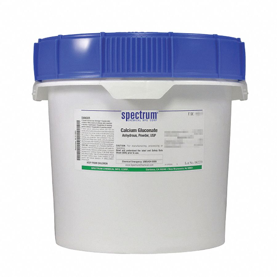 Calcium Gluconate, Anhydrous, USP, 2.5kg