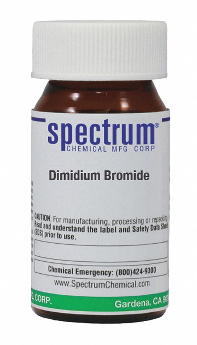 Dimidium Bromide: 518-67-2, F.W. 380.31, C20H18N3Br, Amber Glass, Bottle,  Lab, Analytical Reagents