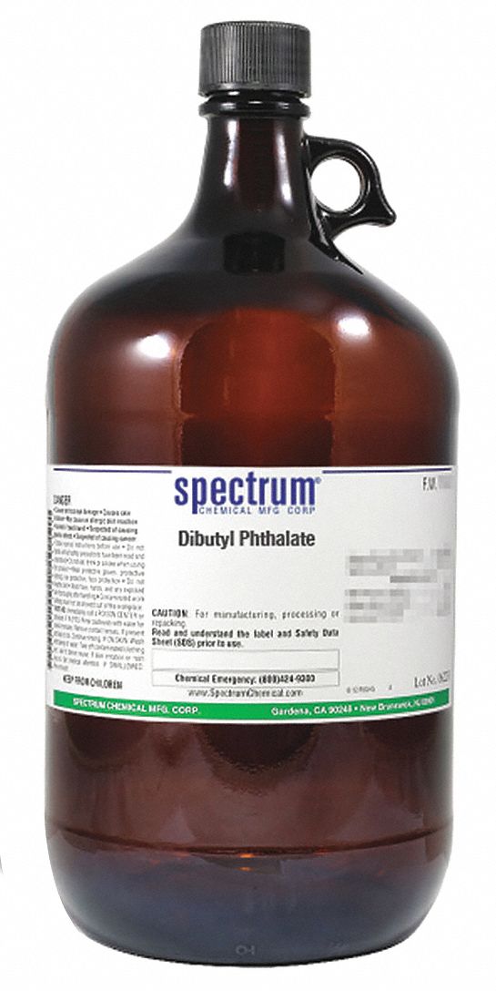 Dibutyl Phthalate: Lab, 4 L, 84-74-2, Reagent, Liquid, Bottle, Glass, 24 mo Shelf Life, 1