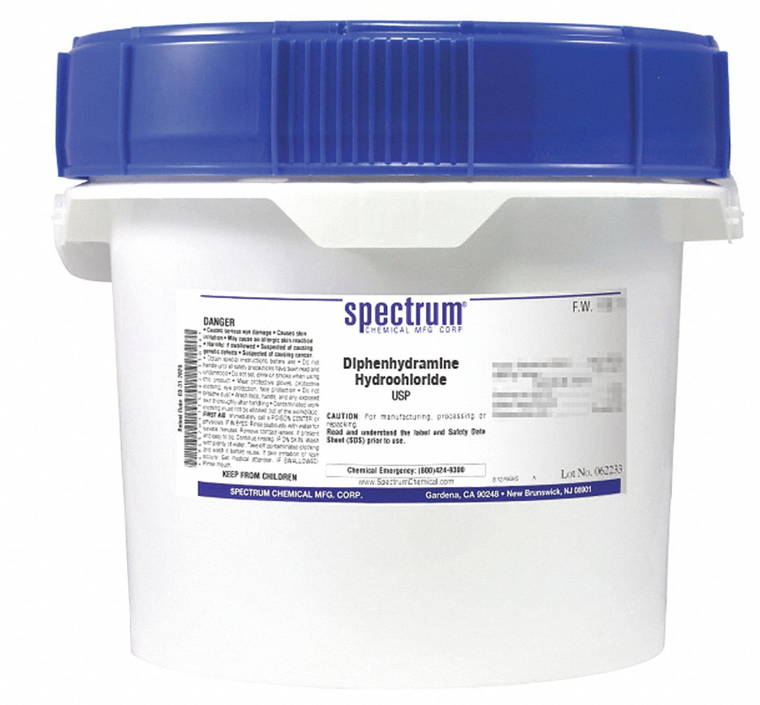 Diphenhydramine Hydrochloride, USP, 2.5kg