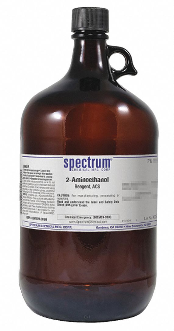 2-Aminoethanol, Reagent, ACS, 2.5L