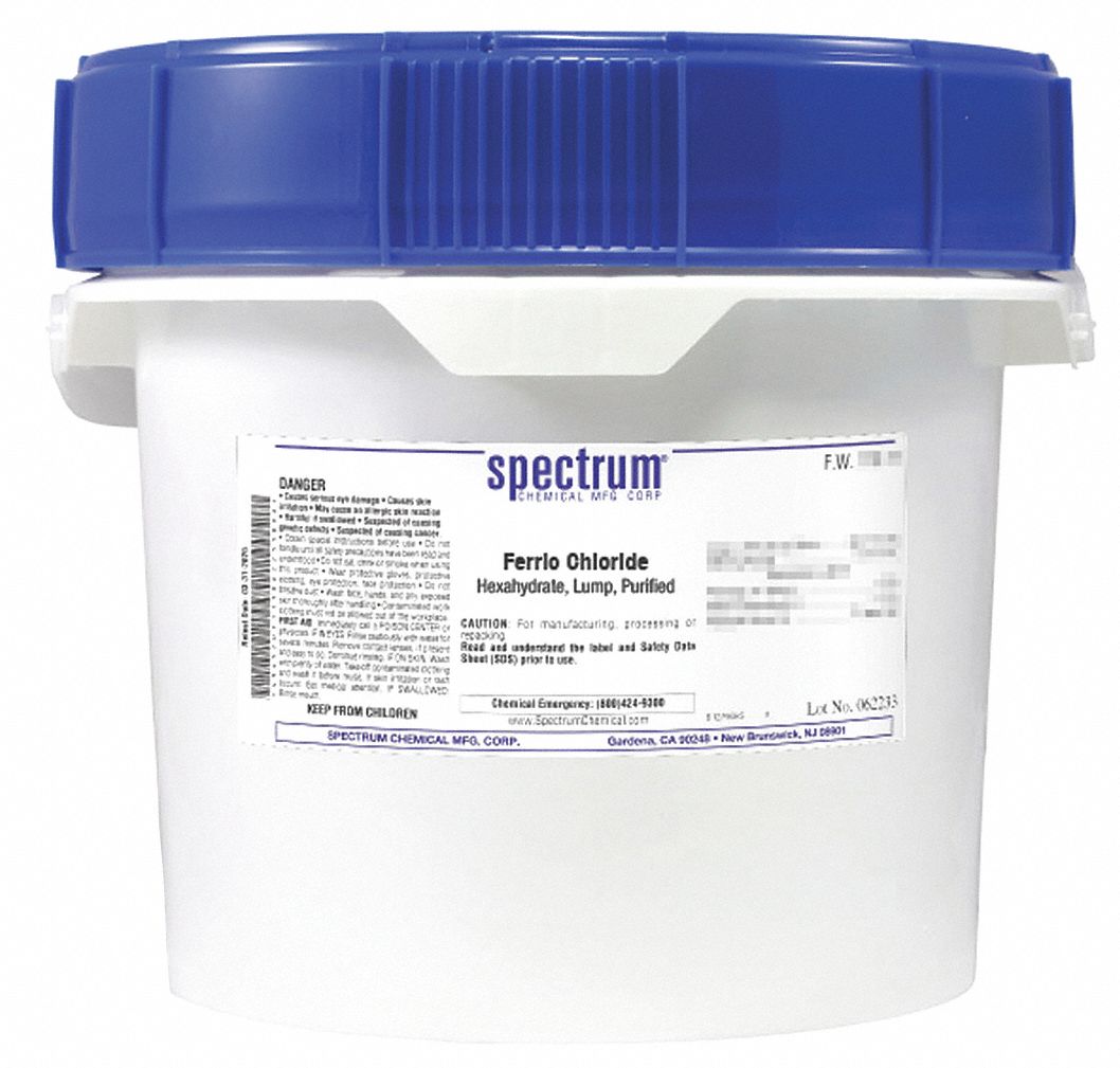 10025771, F.W. 270.30, Ferric Chloride, Hexahydrate, Lump, Purified