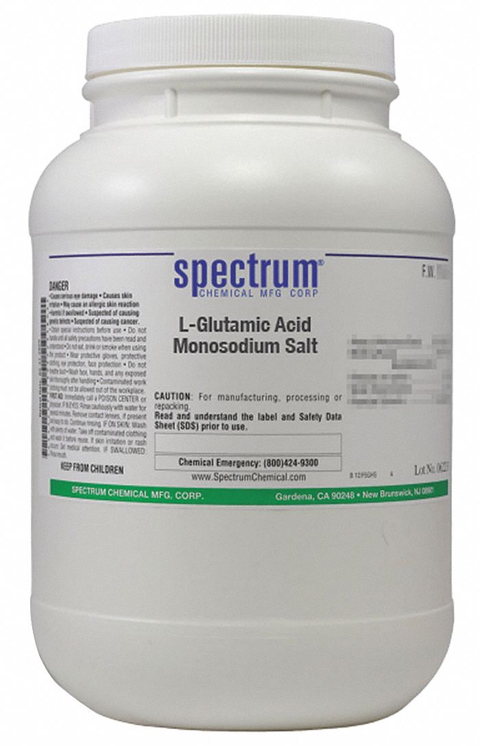 6106043, F.W. 187.13, LGlutamic Acid Monosodium Salt 39G497GL135