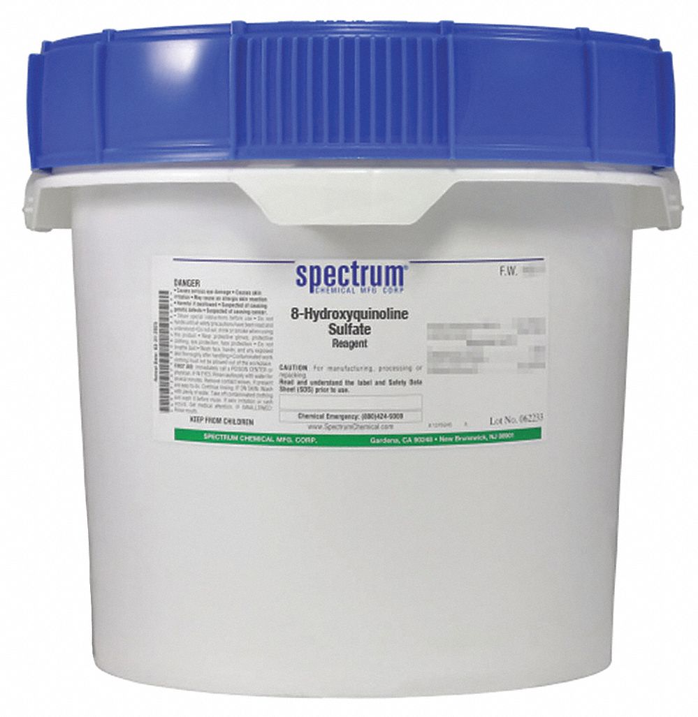 8-Hydroxyquinoline Sulfate: Lab, 2.5 kg, 134-31-6, Reagent, Powder, Drum, Plastic, 1