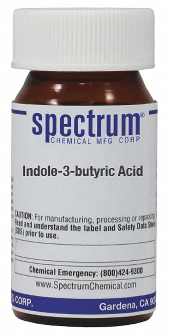 Indole-3-Butyric Acid: Lab, 5 g, 133-32-4, Acid, Powder, Bottle, Amber Glass, 24 mo Shelf Life, 1