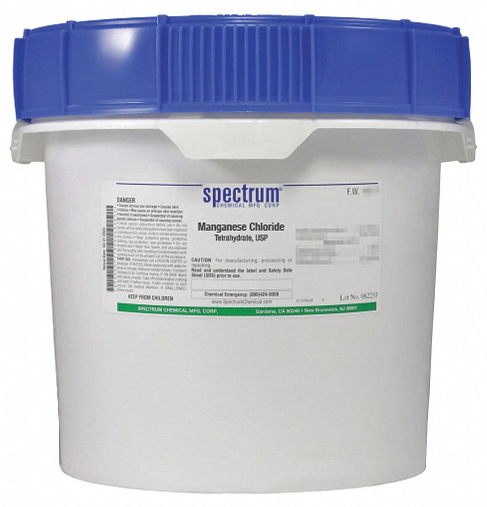 Manganese Chloride, Tetrahydrate, USP, 12kg
