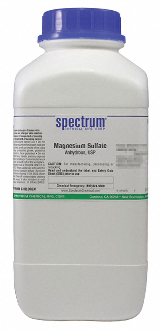 7487889, F.W. 120.37, Magnesium Sulfate, Anhydrous, USP 39G628