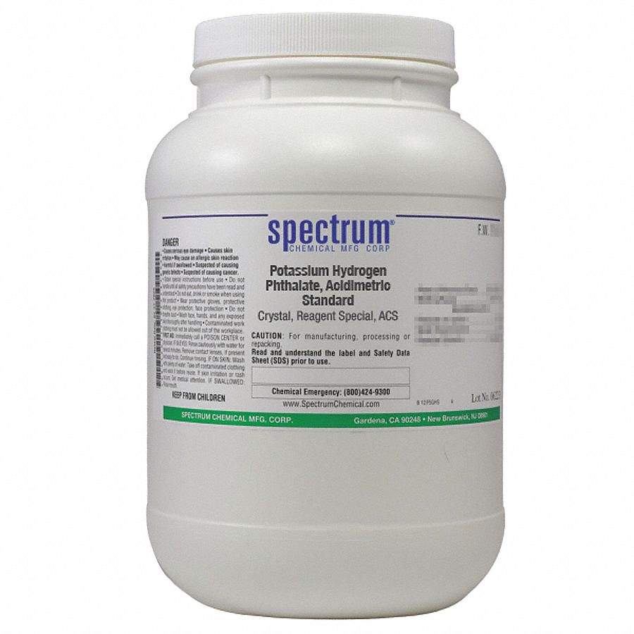 Potassium Hydrogen Phthalate: ACS, 2.5 kg, 877-24-7, Reagent, Powder, Bottle, Plastic, 1