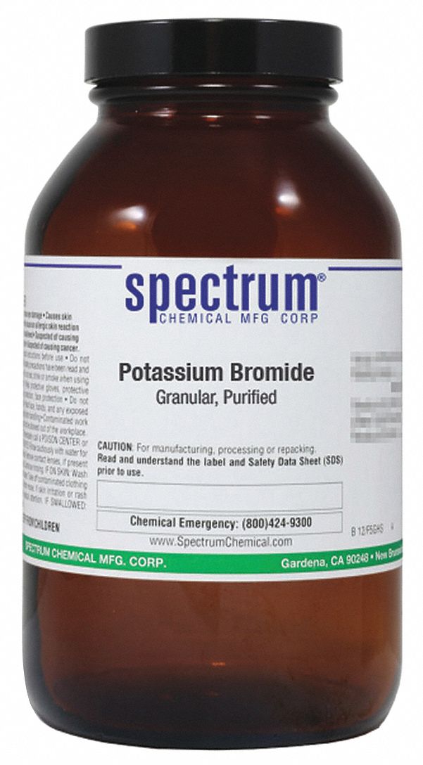 7758023, F.W. 119.00, Potassium Bromide, Granular, Purified 39G719P1230500GM10 Grainger