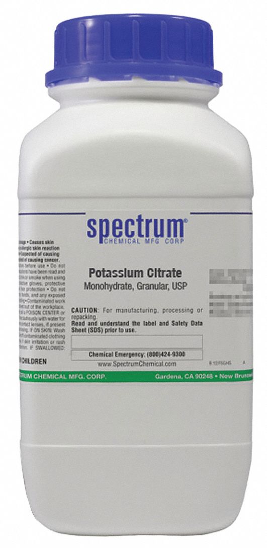Potassium Citrate, Granular, USP, 2.5kg