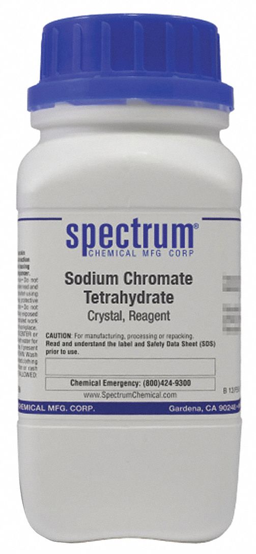 Sodium Chromate - Tetrahydrate: Lab, 500 g, 10034-82-9, Reagent, Powder, Bottle, Plastic, 1