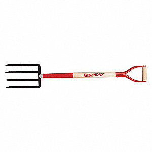 SPADING FORK,D-GRIP HANDLE,30IN.LHANDLE