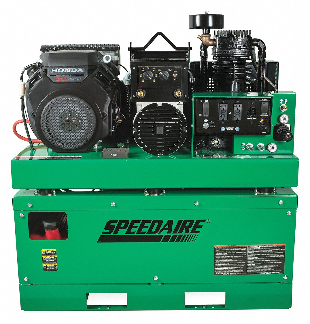 SPEEDAIRE, 2 Stage, 22 hp Engine, Stationary Air Compressor/Generator