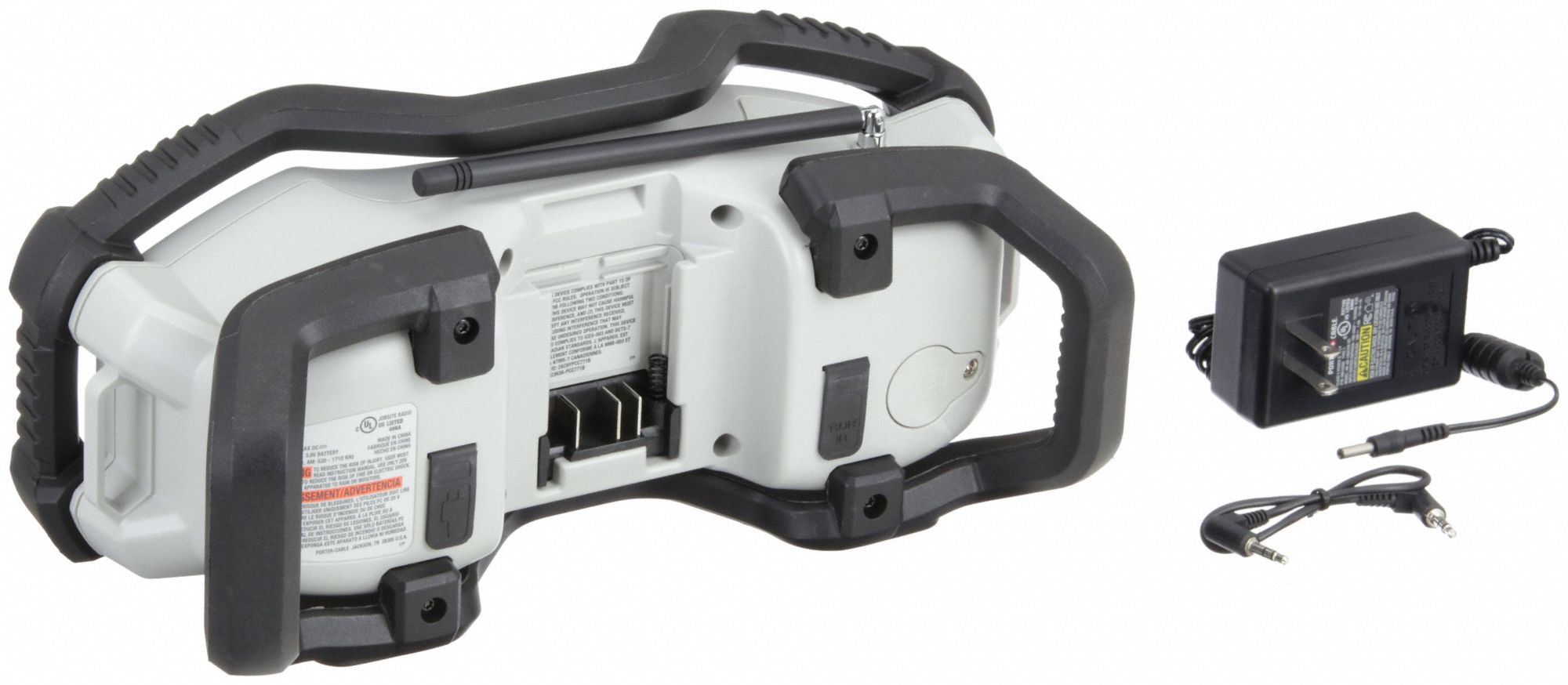 PORTER CABLE Radio 20V MAX*, Bare Tool, AM/FM/Auxiliary/Bluetooth, USB