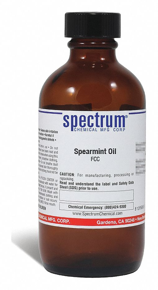 8008795, Amber Glass, Spearmint Oil, FCC 39H053SP306100ML49