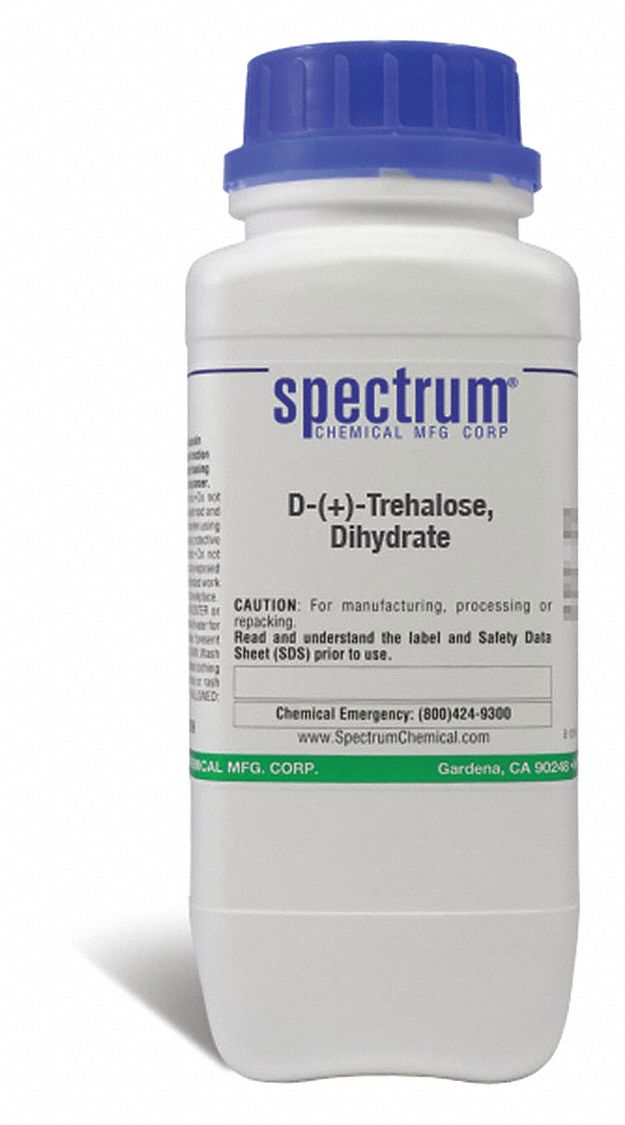 D-(+)-Trehalose, Dihydrate: Lab, 500 g, 6138-23-4, Reagent, Powder, Bottle, Plastic, 1