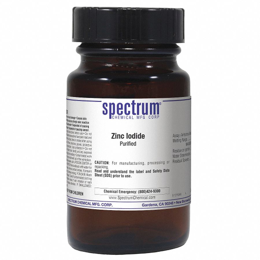 10139476, F.W. 319.22, Zinc Iodide, Purified 39H155Z1073100GM06