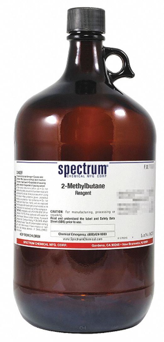 2-Methylbutane: Lab, 4 L, 78-78-4, Reagent, Liquid, Bottle, Glass, 24 mo Shelf Life, 1