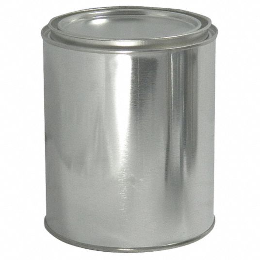 Unlined Metal Paint Can with Lid - 1 Quart