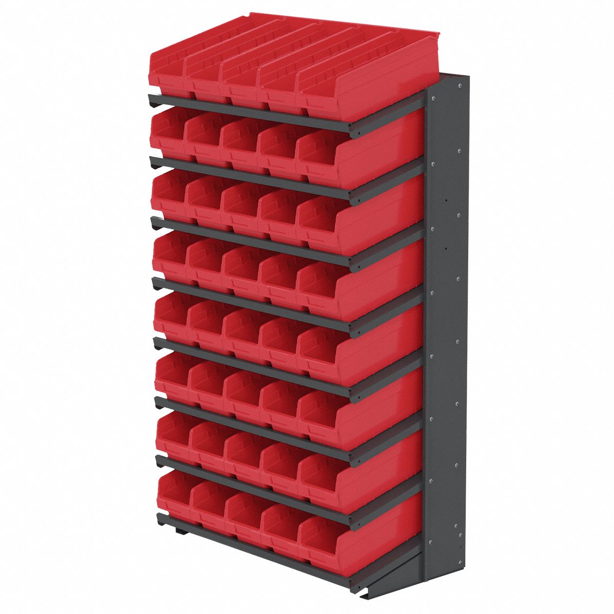 AKROMILS Pick Rack 36 in x 18 in x 60 in, 1 Sided, 0 Bins, 8 Shelves