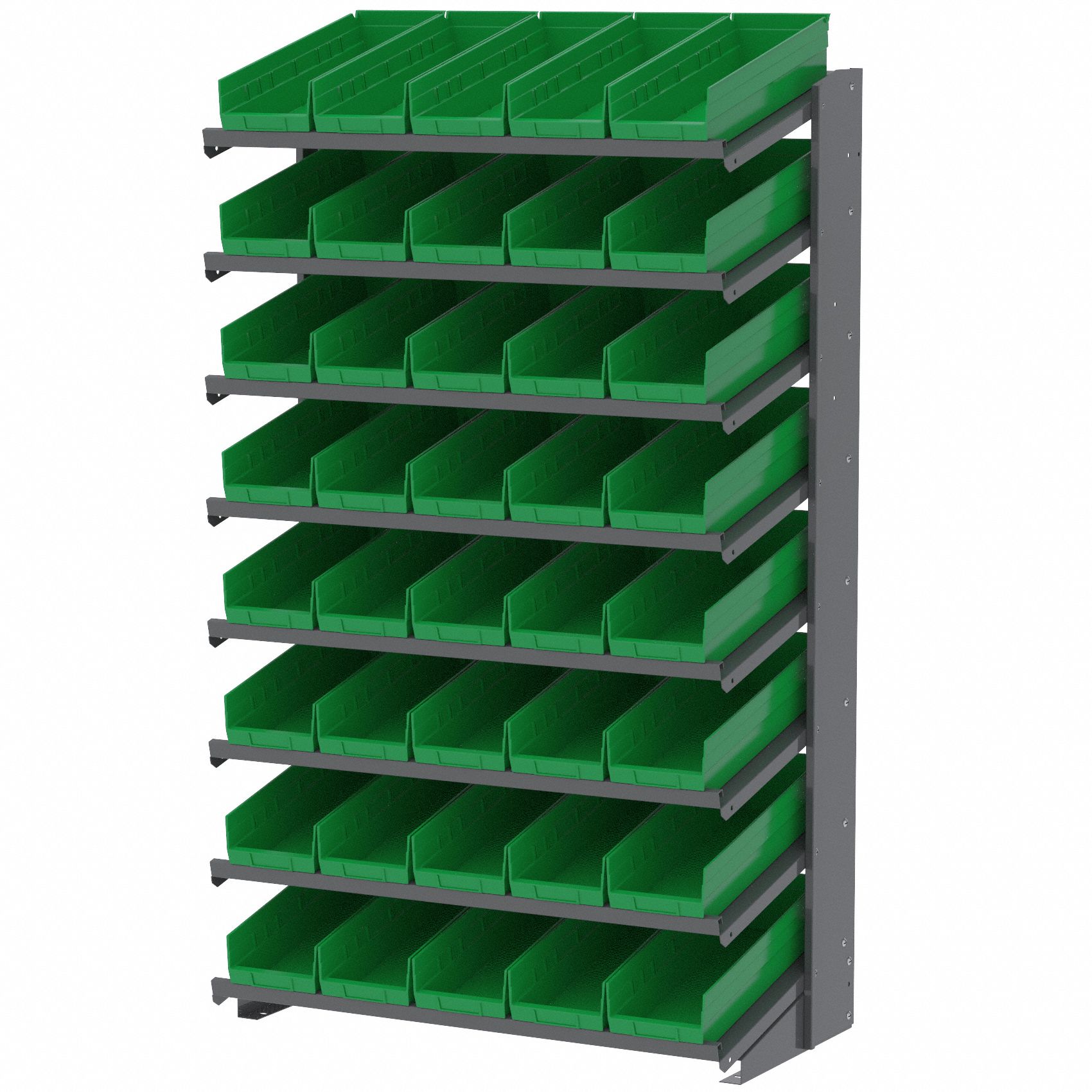 AKROMILS Pick Rack 36 in x 18 in x 60 in, 1 Sided, 0 Bins, 8 Shelves