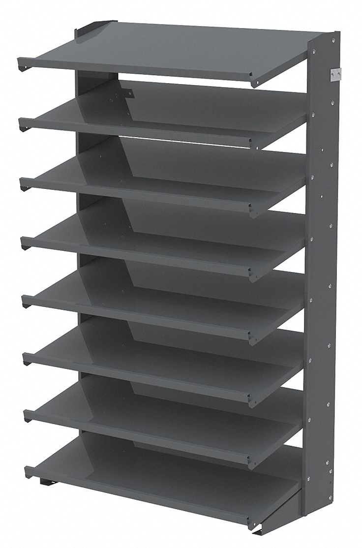Pick Rack: 36 in x 18 in x 60 in, 1 Sided, 0 Bins, 8 Shelves