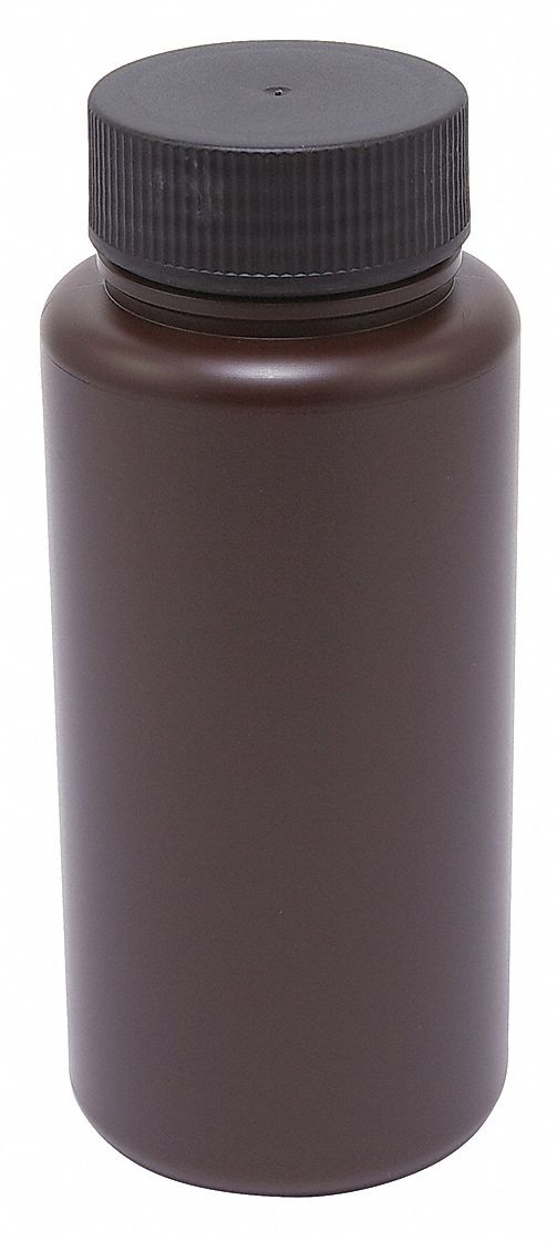 Bottle: 32 oz Labware Capacity - English, HDPE, Includes Closure, 12 PK