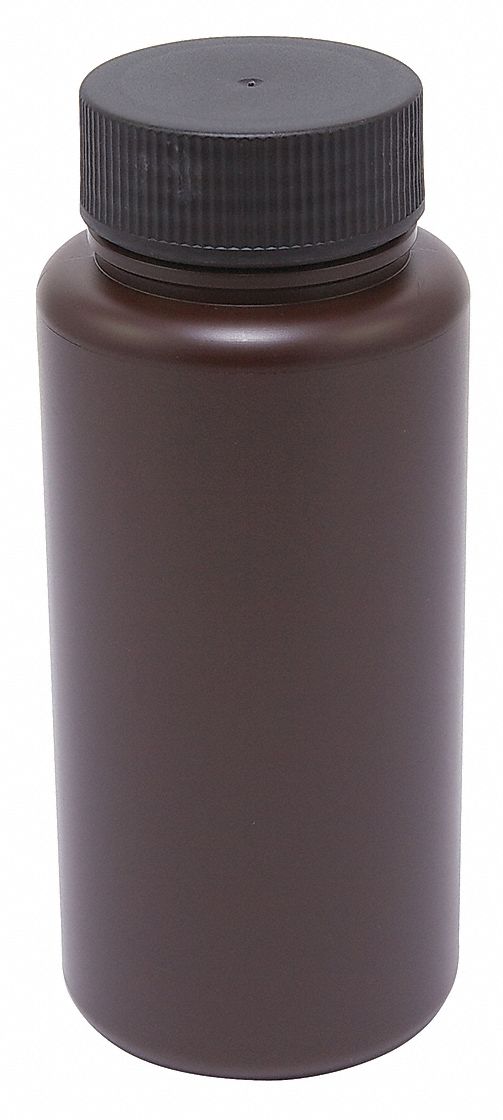 Bottle 209 mm H Amber 90 mm Dia PK12