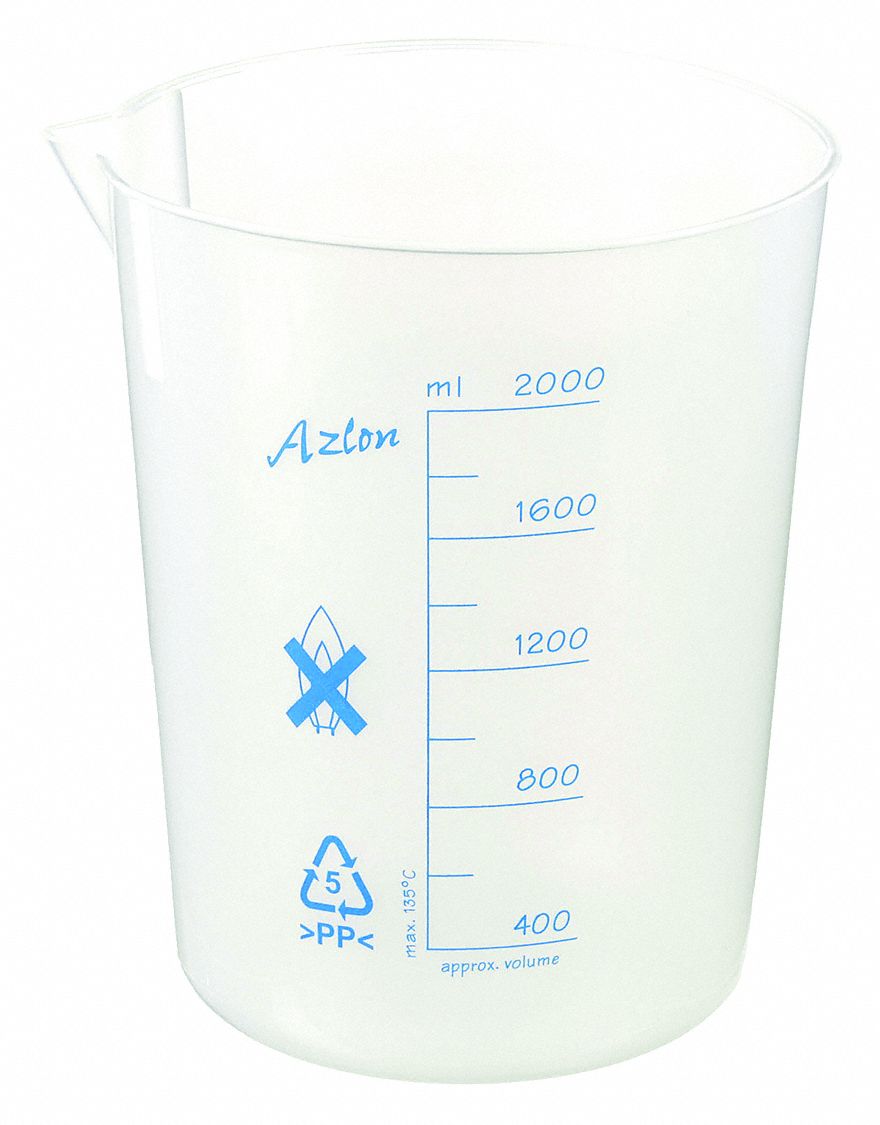 Beaker, 2 L, 188 mm H, 163 mm Dia
