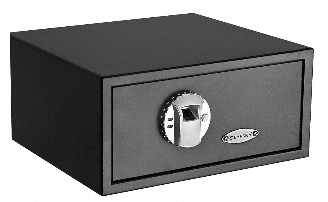 Barska compact and portable biometric lock security safe 39h964