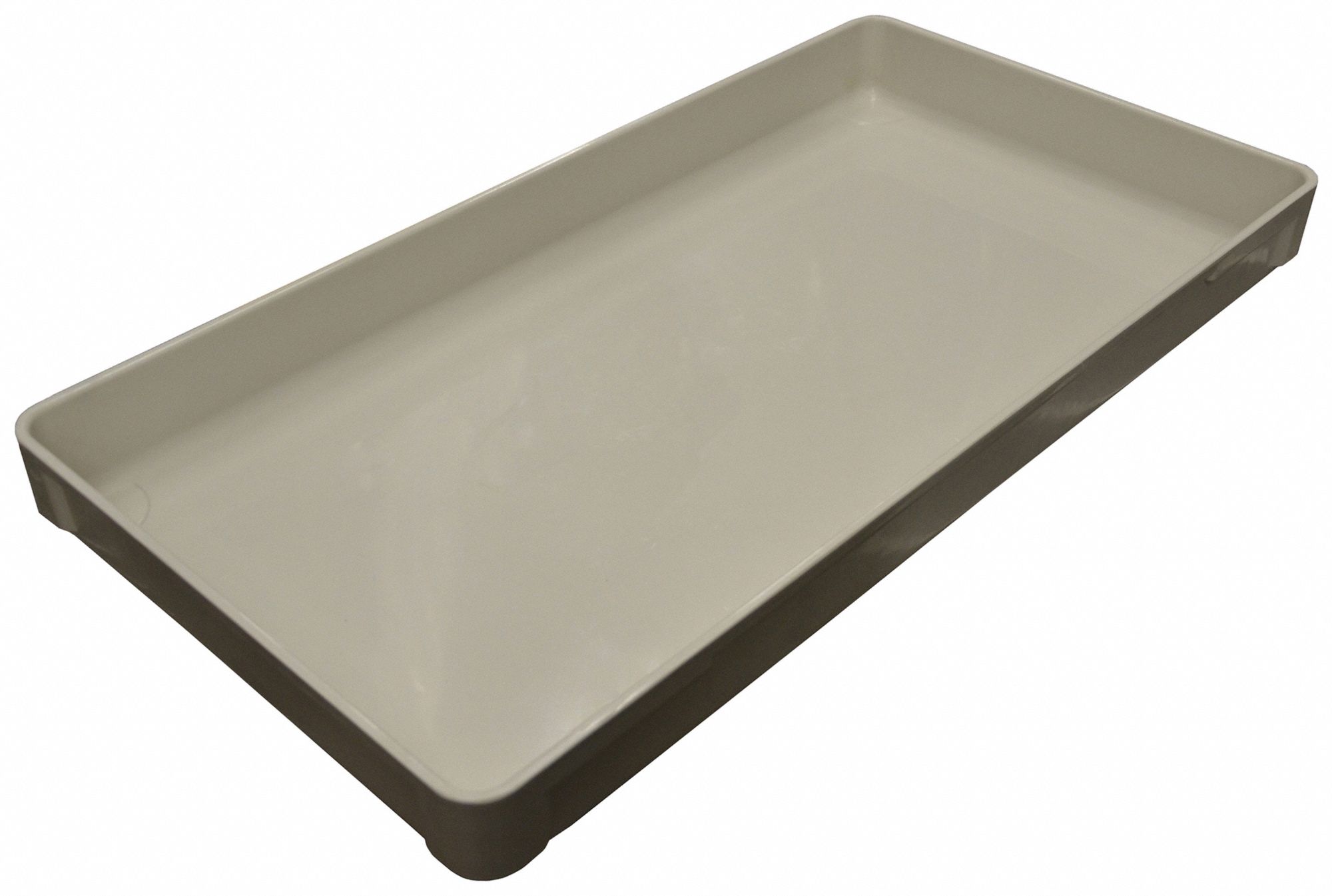 MOLDED FIBERGLASS, 5.08 gal, 30 3/8 in x 15 7/8 in x 2 3/4 in, Stacking Container 39H981