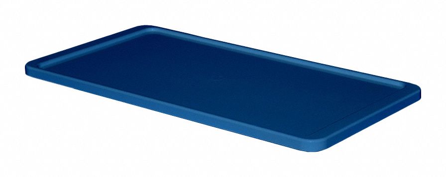 Lid: 24 in x 12 in, Blue, Fiberglass