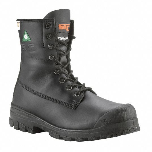 STC Work Boots, 8 In., Steel Toe, Blk, 5, PR - 39J019|21986-5 - Grainger