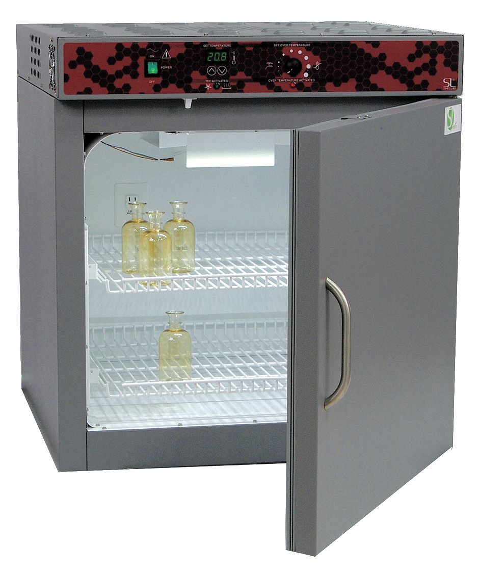 Incubator: 15° to 40°C, 6.5 cu ft Capacity (Cu.-Ft.), 33.5 in Overall Ht, 30 in Overall Wd
