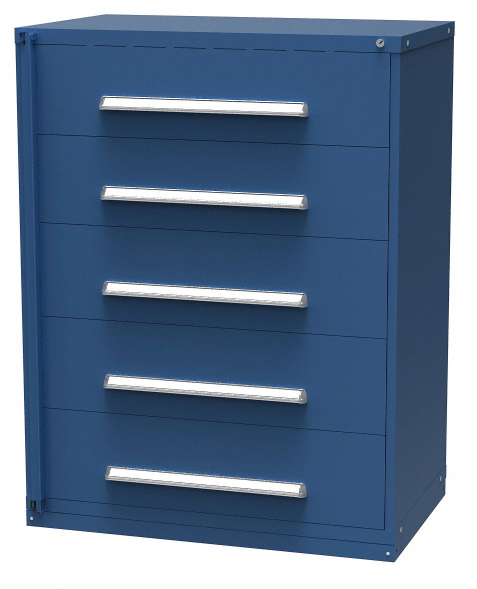 STANLEY VIDMAR Mod Drawer Cab,59 H,10 Drawer,Dark Blue