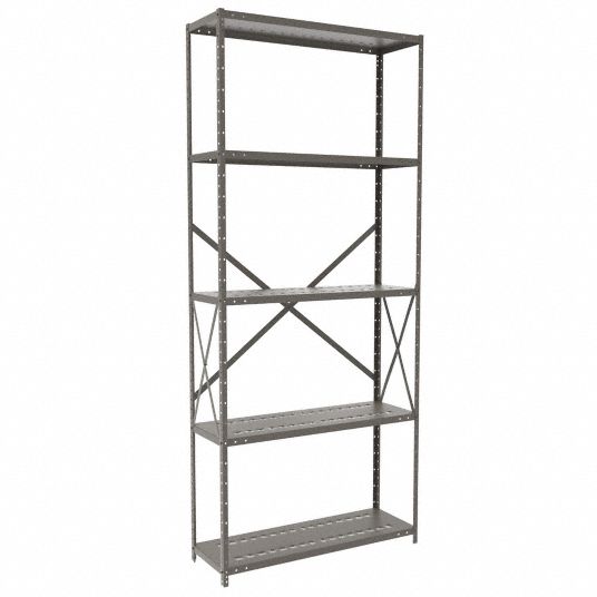 HALLOWELL, Standalone, MediumDuty, Metal Shelving 39K739F451012HG