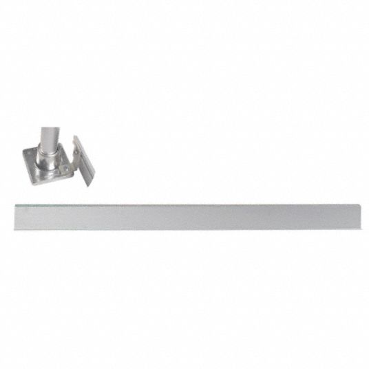 HOLLAENDER Toe Board Toe Board, Aluminum, 72 in Overall Lg, Silver