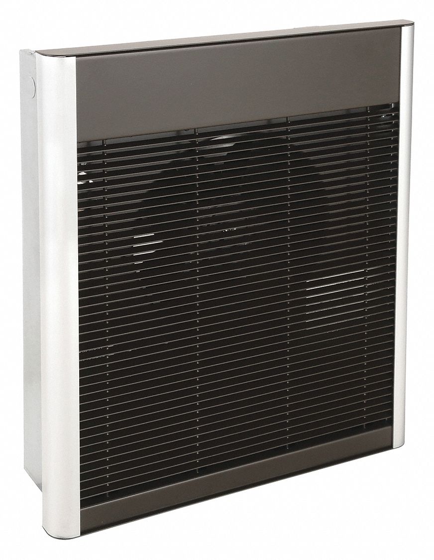Recessed Electric Wall-Mount Heater: 1500 W/3000 W/2000 W/4000 W, 240/277V AC, 1 Phase, Bronze