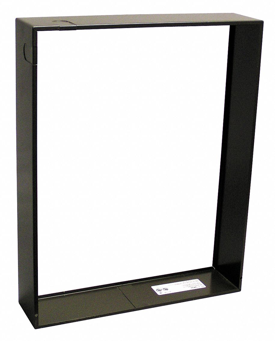 Surface Mounting Frame: Surface, 19-3/4 in x 16-1/8 in, Fits All kW, 3 13/16 in Frame Extends