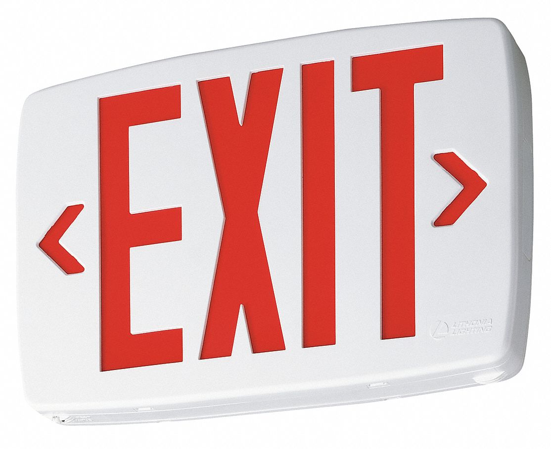 Exit Sign with Battery Backup - Grainger