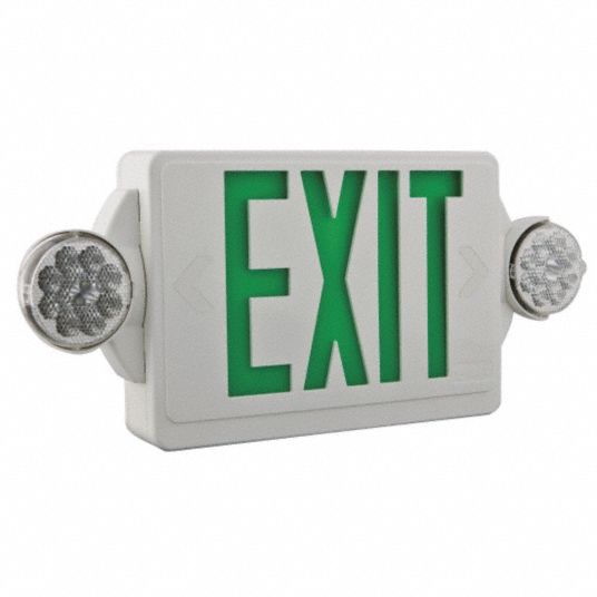 Exit Sign with Emergency Lights - Grainger