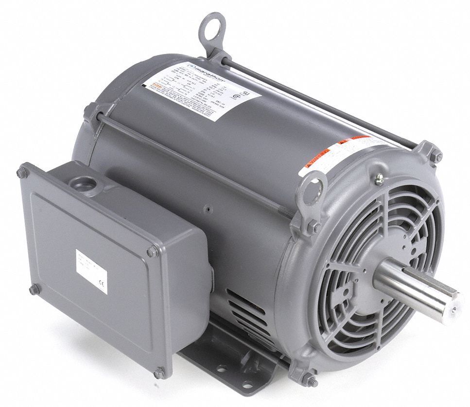 MARATHON MOTORS 7 1/2 HP Commercial Duty Air Compressor Motor,CapacitorStart/Run,1735 Nameplate