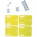 Mount Bracket, Pwdr Ct, Flatbar 4 in. W