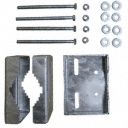 Mount Bracket, Galv, Large Pipe 2-4 in dia