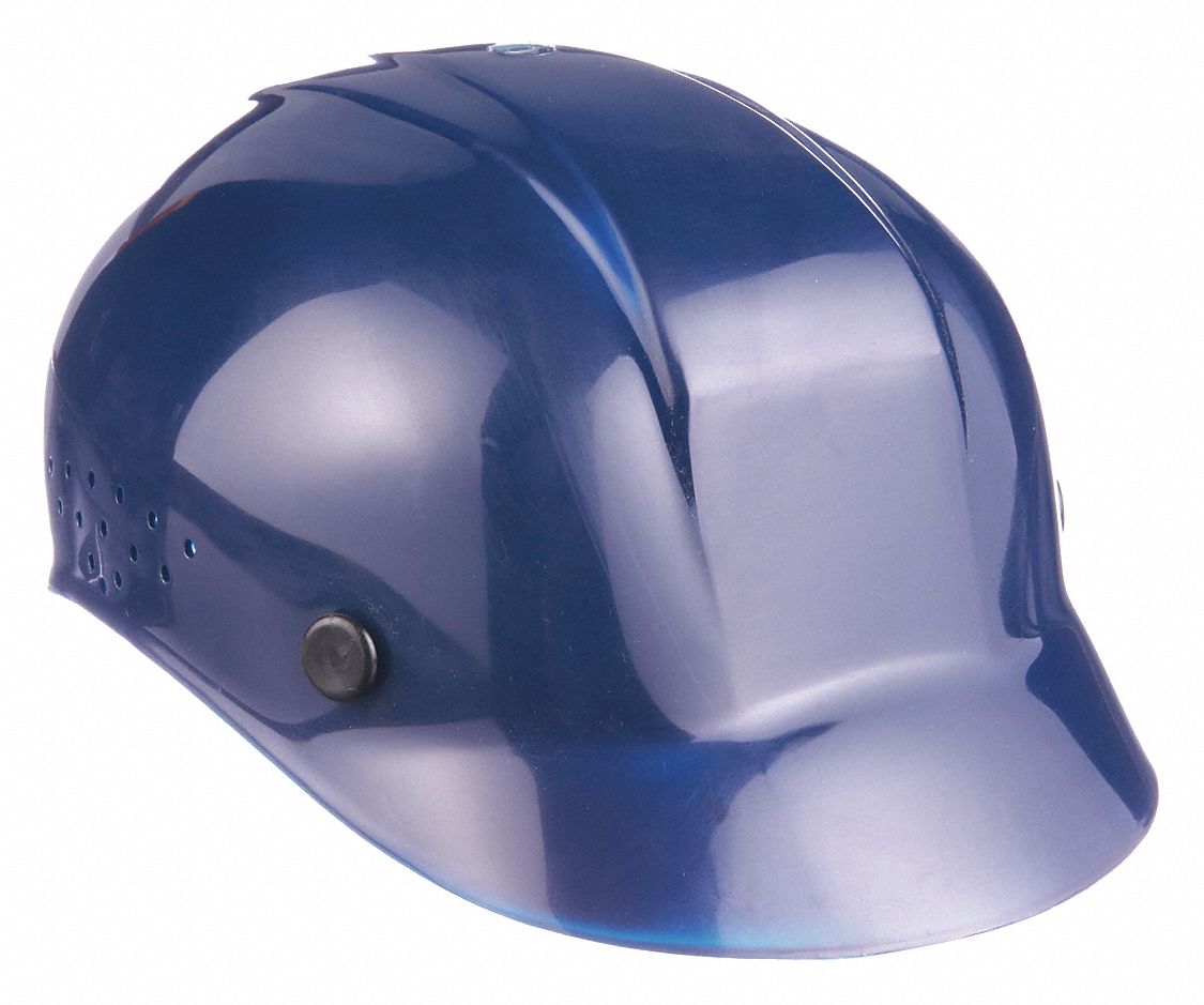 Bump Cap: Dark Blue, Pinlock, Head Protection Venting, Polyethylene, NORTH®, Solid