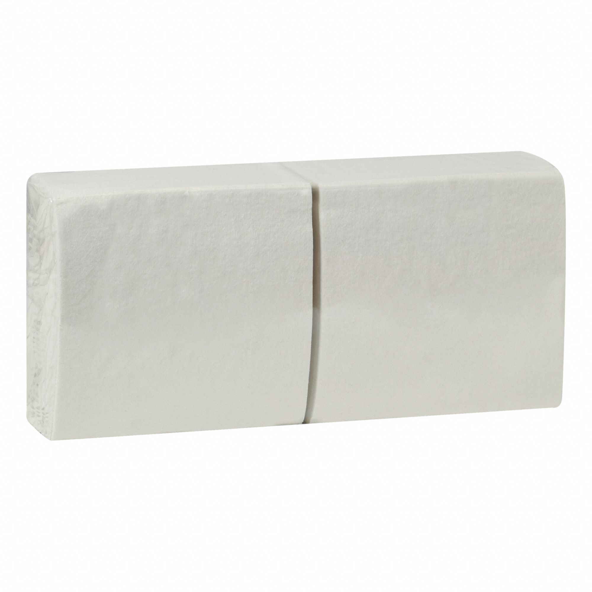 Dry Wipe: 1/4 Fold, Moderate Absorbency, Good Wet Strength, GRAINGER G30, White, 12 PK