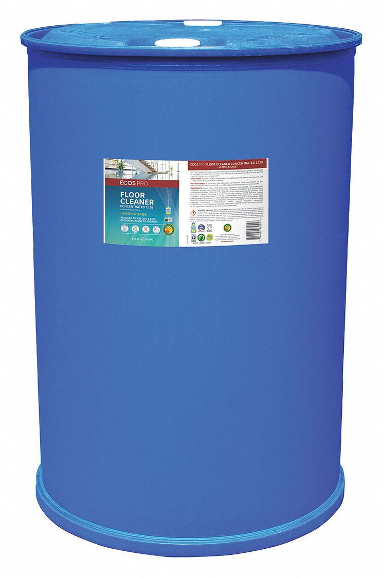 ECOS PRO Floor Cleaner, Liquid, 55 gal, Drum 39N004PL9325/55 Grainger