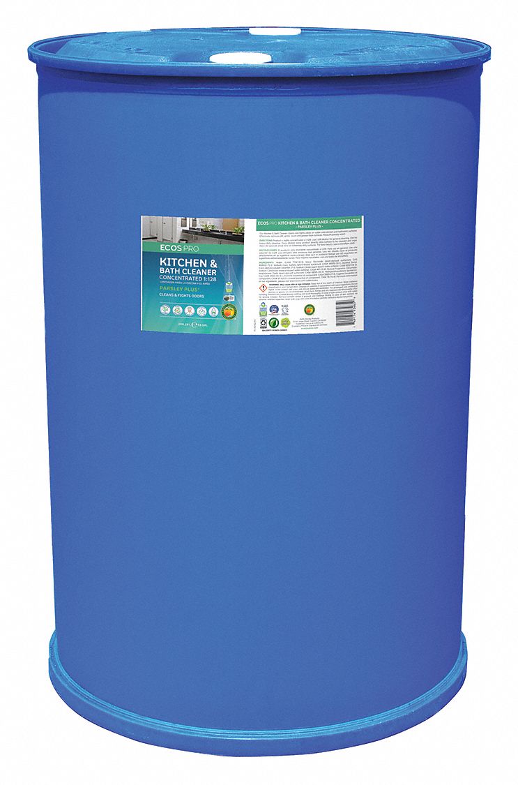 ECOS PRO, Drum, 55 gal Container Size, Kitchen and Bathroom Cleaner