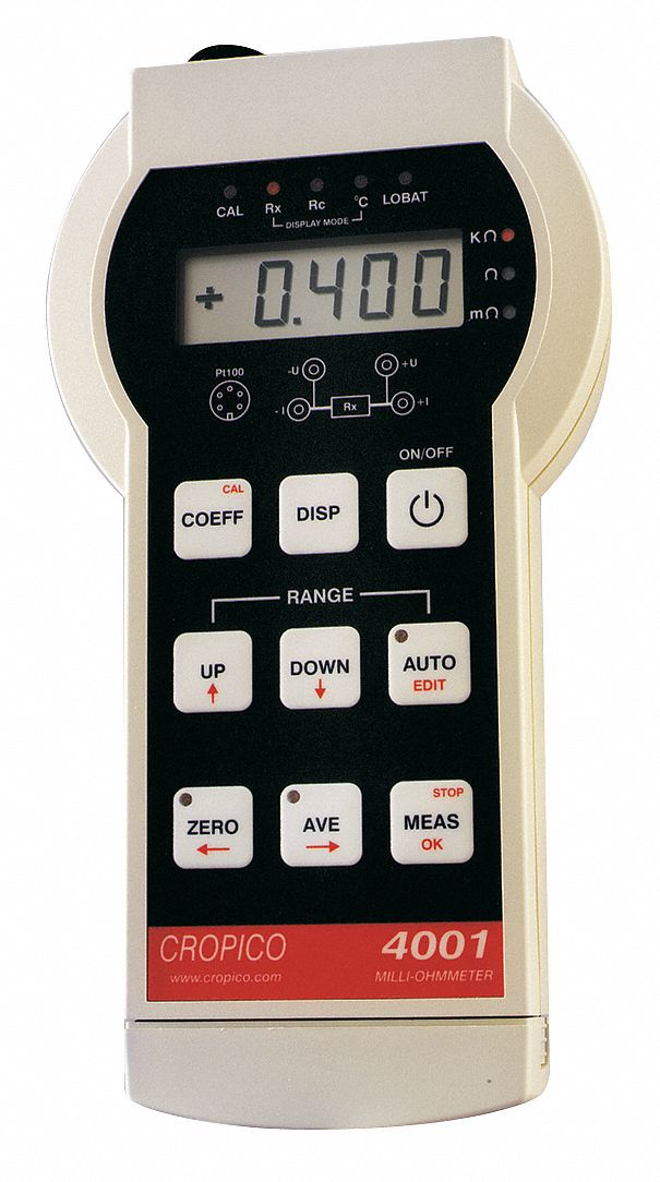 39N142 - Micro-ohmmeter 10 mOhm Auto Temp Comp